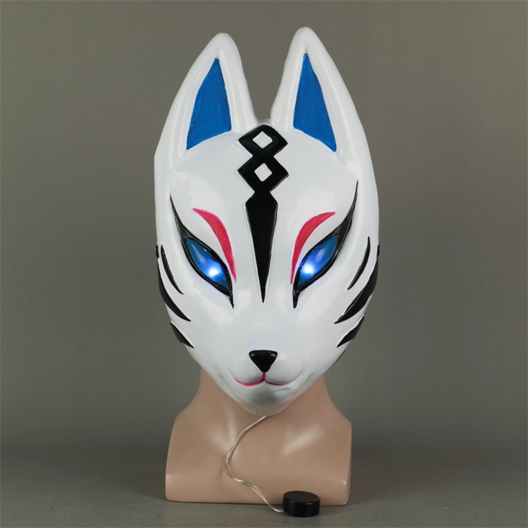 Fort glowing mask head cover night cos sky fox glowing head cover Halloween props animal fox