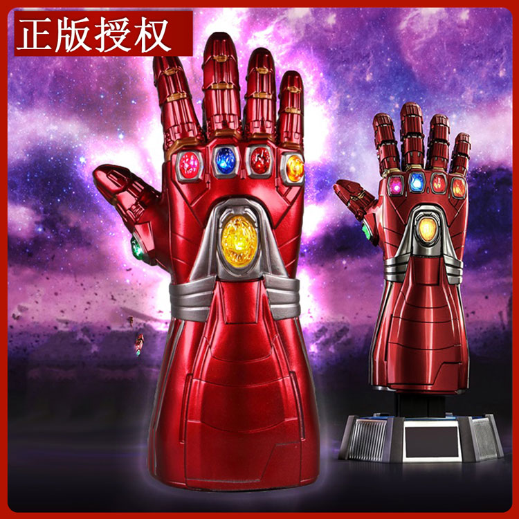 Iron Hero Arm Glove Thanos Infinity Glowing Gloves Avengers Cos Film and Television Peripheral Alliance 4 Weapon Road