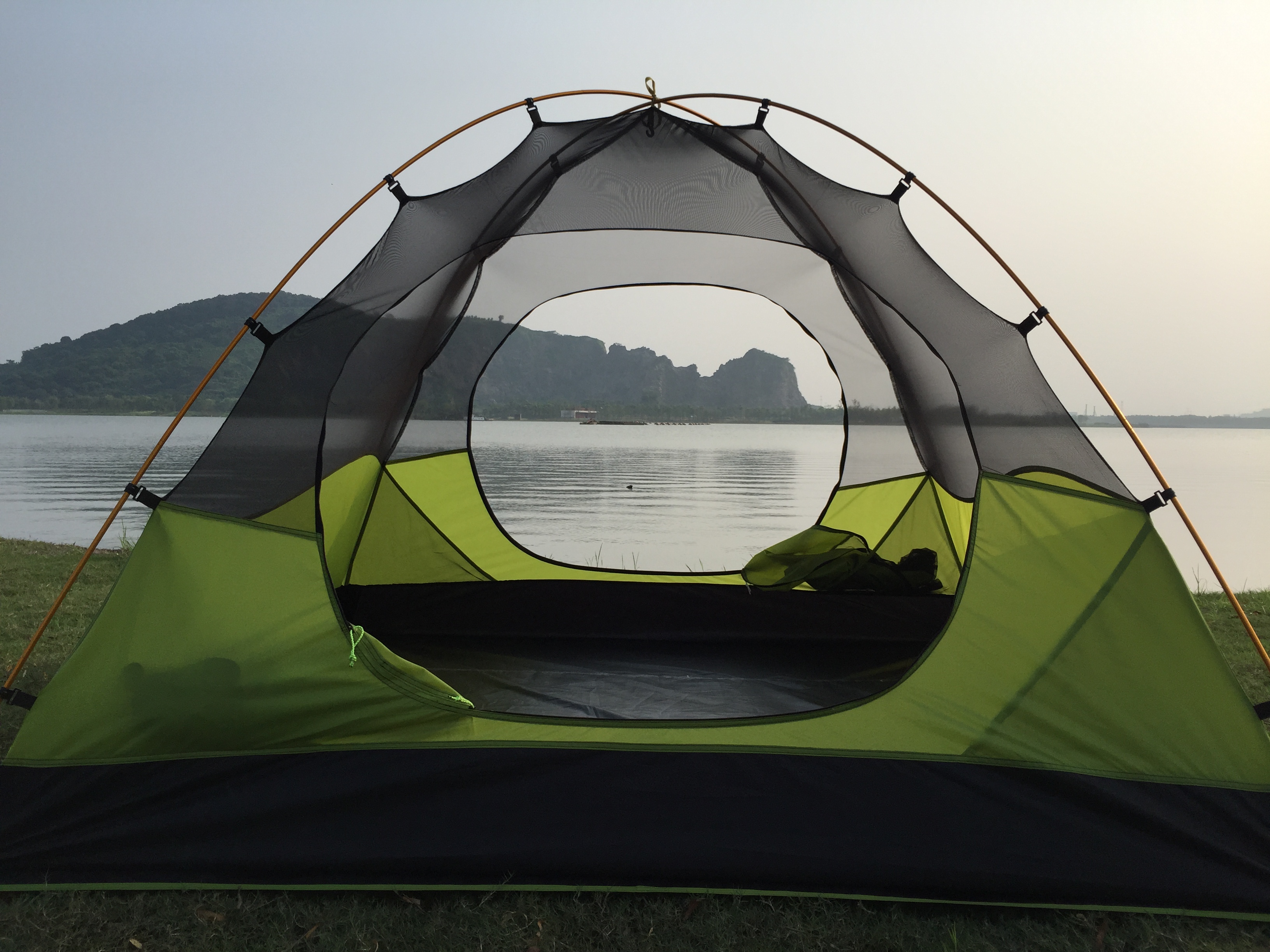 Shan Niu camping mountaineering camping tent 3 people anti-storm aluminum pole starry sky 3 four seasons cold Jiangsu, Zhejiang, Shanghai and Anhui