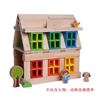 400 кусочков смешанного цвета + 70 кусочков соединения + тонны мешка (100 штук бревен в длину + 100 кусочков бревен коротких + 100 кусочков теплого цвета + 100 кусочков прохладного цвета)