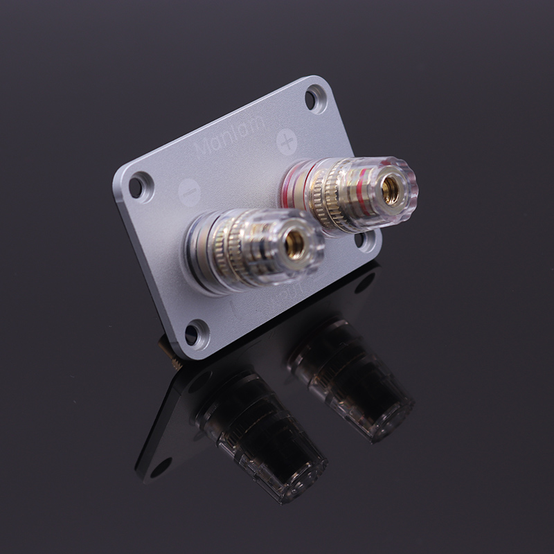 2-digit square all copper terminal post speaker junction box horn wire terminal board speaker terminal block DIY accessories