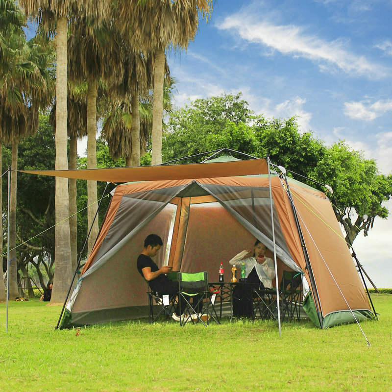 Outdoor automatic shading with mosquito net gauze Free to thicken and add high and cool shed beach fishing camping days