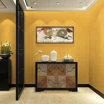 Solid color thickened seamless wall cloth red yellow peacock green black living room modern Chinese background wall bedroom whole house wall cloth