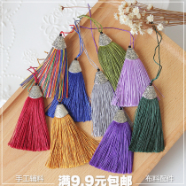 New fish beak cap ice silk tassel DIY Chinese style earrings pendant Handmade ancient style hanging tassel spike