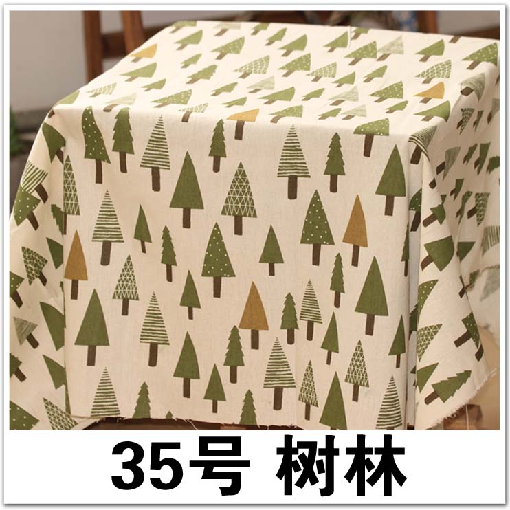 100 loại màu bông chất liệu linen DIY handmade khăn trải bàn sofa gối rèm vải nền vải