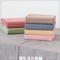 Xinpin Zi first dyed fabric Color white grid handmade clothing DIY comfortable cotton fabric one meter