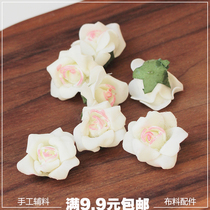Foamed White Rose flower pieces handmade DIY decorative accessories wedding ceremony decoration handmade floral materials