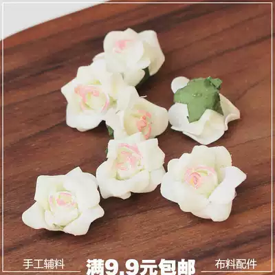 Foamed White Rose flower pieces handmade DIY decorative accessories wedding ceremony decoration handmade floral materials