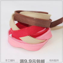 Half free combination zipper resin zipper piece handmade DIY sweater garment bag accessories half rice price