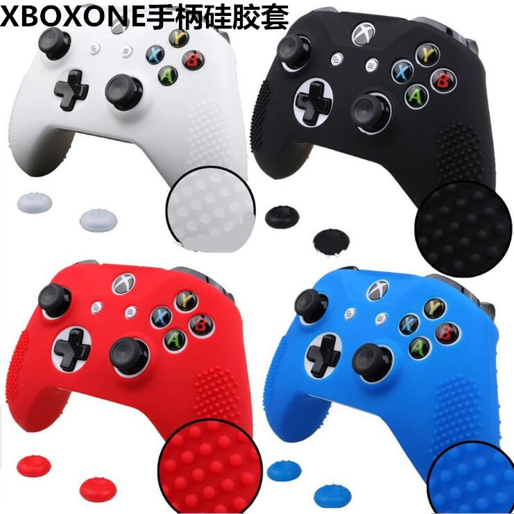 xbox one slim handle cover silicone anti-slip xbox oneX protective cover protective case to send rocker cap