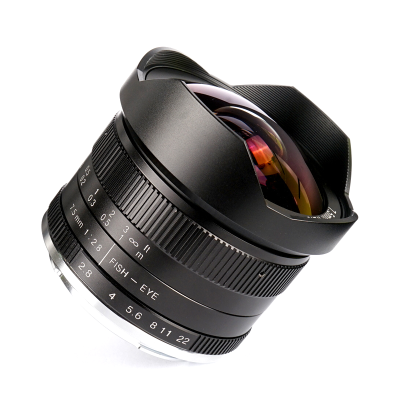 Seven craftsmen 7 5mm f2 8 applicable Canon Fuji m43 Sony e mouth 180-degree panoramic wide-angle fish eye lens