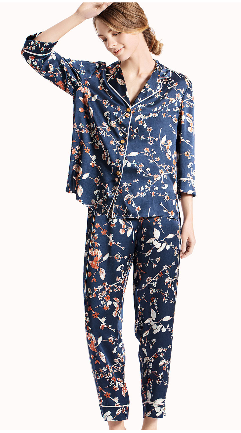 Pyjama pour femme en Soie à manches - Ref 2993601 Image 18