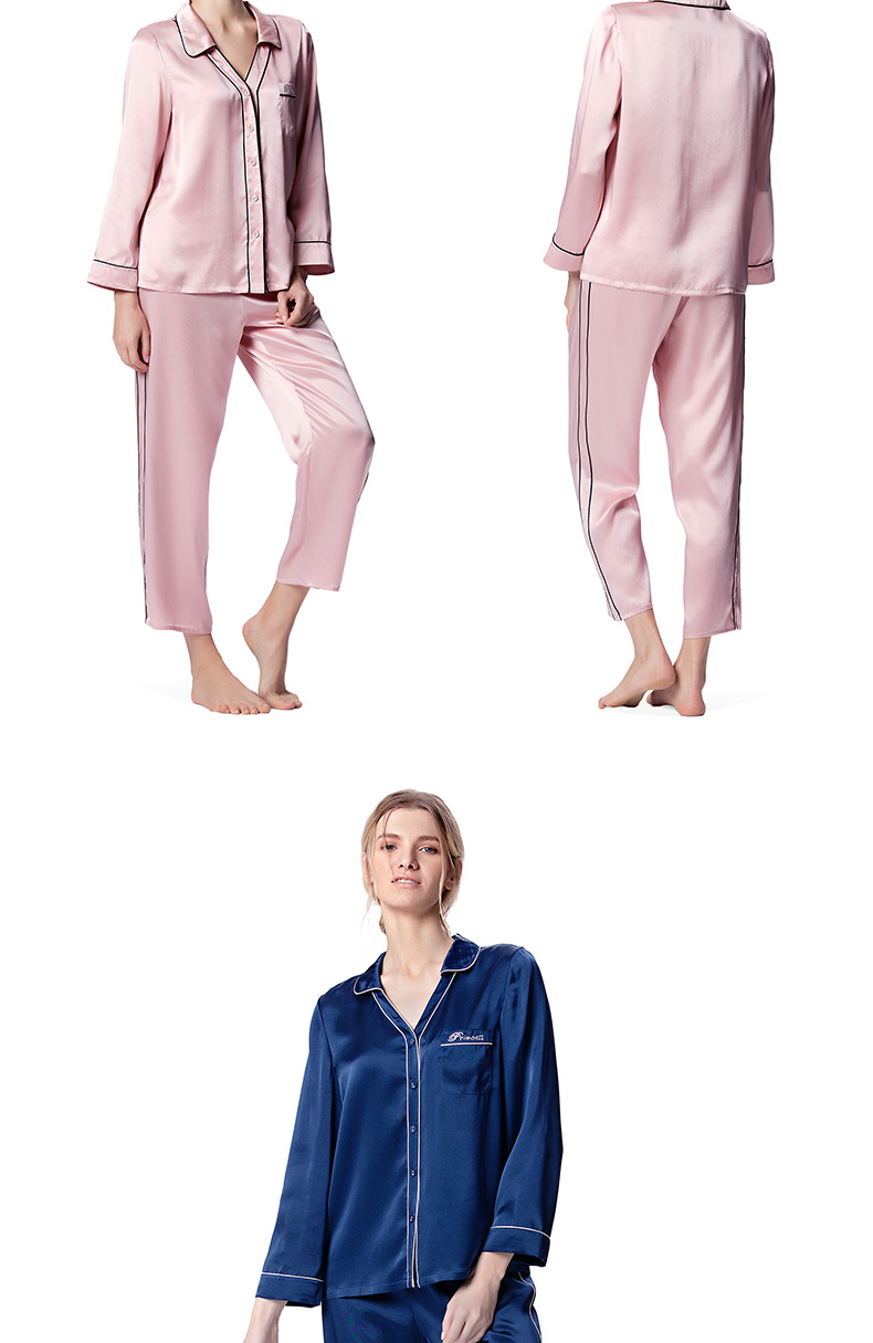 Pyjama pour femme en Soie à manches longues - Ref 2993596 Image 15