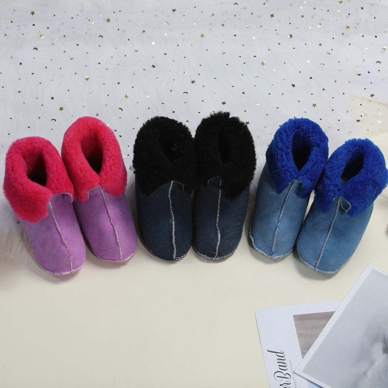 Baby Shoes Socks Spring Autumn Winter Thickening School Walking floor Sox male and female Baby Adult boots Soft bottom Sheep fur integrated boot shoes