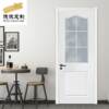 Factory direct sales bathroom wooden door white simple kitchen glass door solid wood paint set door