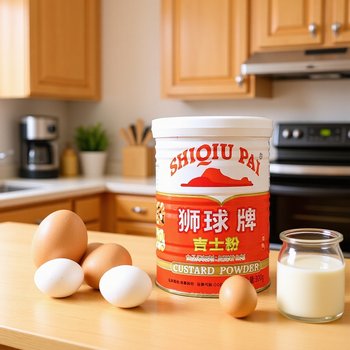 Jialong lion ball brand custard powder 300g custard powder pudding powder fried paste baking egg tart pizza free shipping