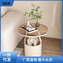 Sofa side table simple mini table simple side corner table creative coffee table light luxury round table bedroom bedside table