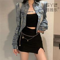 Womens waist chain waist accessories dress sub-metal chain girdle 2024 new style small fragrant decorative thin belt