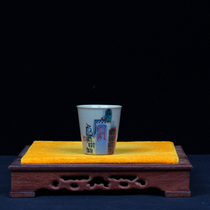 Feng Qunfang Chinas senior skilled ceramic craftsman ceramic brocade ash heap hand-painted tea cup master cup joyful Baishun