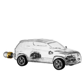 Automobile glass craft wine bottle, car shape wine bottle, glass wine bottle, high borosilicate glass bubble wine bottle