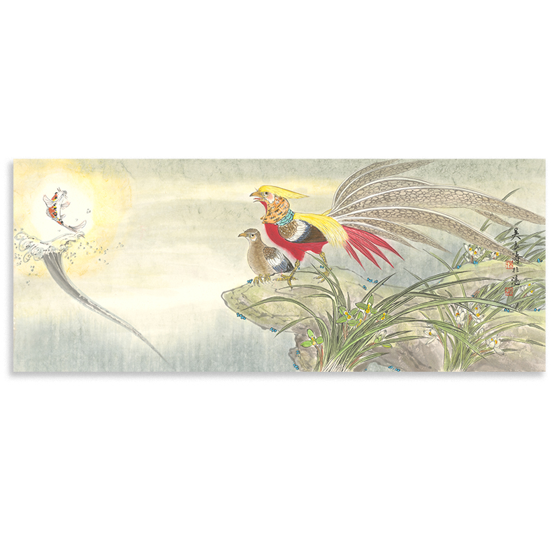 National level fine art teacher Wu Liangtao (leap) to sign up for a limited edition painting