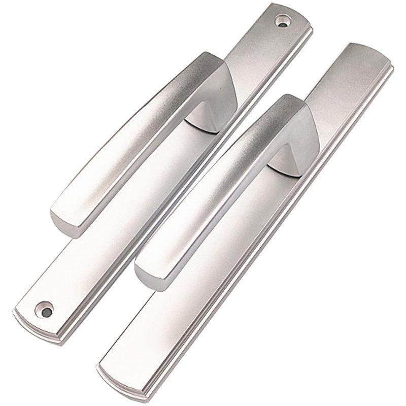 85 Type Aluminum Alloy Swing Door Handle with High and Low Screw Hole Spacing 210, 92 Type Bridge-Breaking Door Without Hole Fake Panel 115
