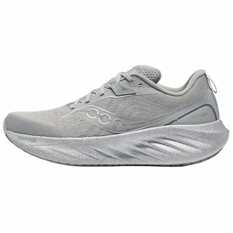 Saucony 胜利22 百搭舒适减震低帮跑步鞋男女同款 灰色S20964-603