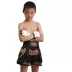 Găng tay đấm bốc Wanchuan Half Finger Children Sanda Fighting Võ thuật Taekwondo Boxing Boxing Boxing Boxing White Set dụng cụ tập taekwondo Taekwondo / Võ thuật / Chiến đấu