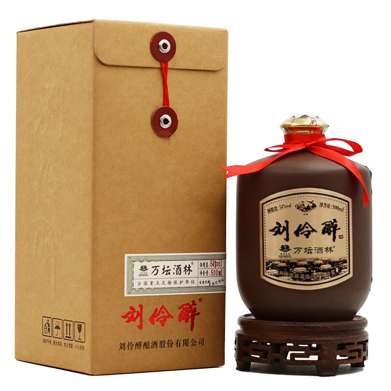 刘伶醉万坛酒林54度500ml*6瓶整箱装浓香型白酒纯粮食高度酒评价