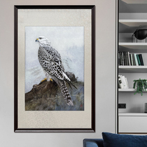 Su embroidery pure hand embroidery Haidongqing new Chinese style living room study decoration hanging painting collection gift