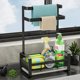 Kitchen rag rack storage rack without punching wall hanging rack dishwashing countertop household pool sponge drain rack