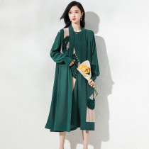 V-neck cardigan womens sleeveless 2023 early spring new fashion sleeveless knitted vest sweater long vest for women