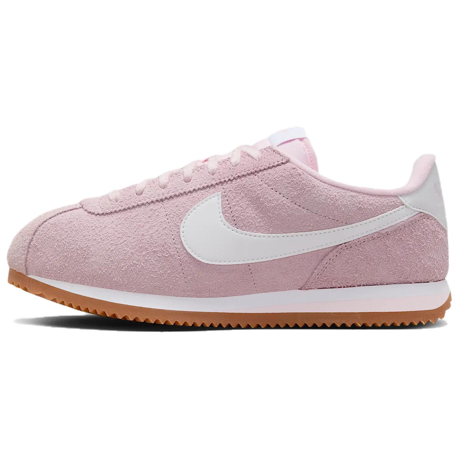 Nike Cortez Vintage 舒适耐磨 低帮跑步鞋 女款 粉白色