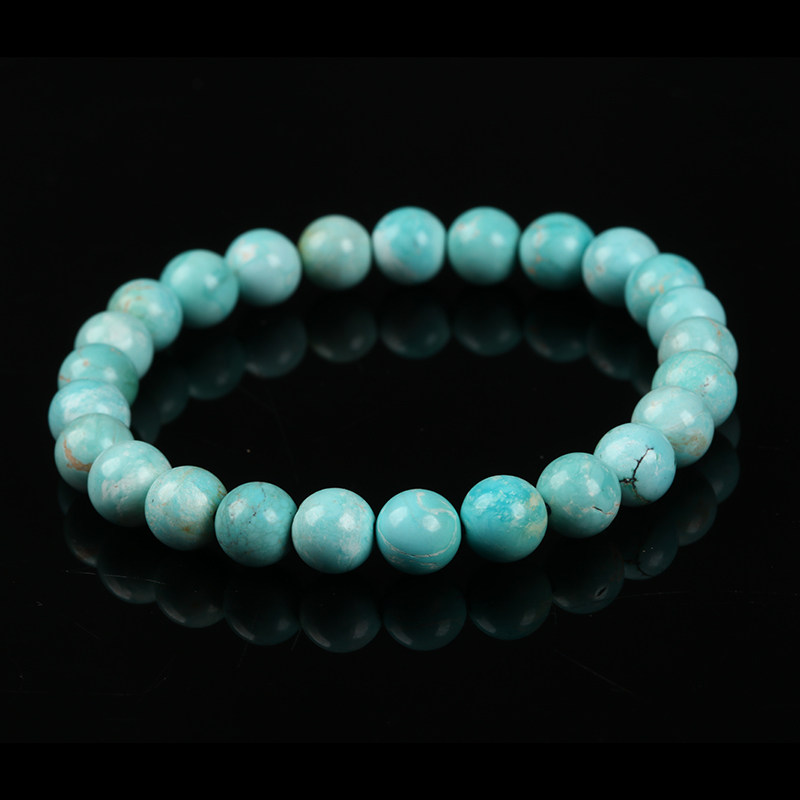 15 86 gr 7 5mm High quality Hubei Original mine green pine stone green pine bead bracelet handstring-Taobao