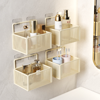 No punch-free wall-mounted bathroom rack bathing toilet toilet toilet wash basin storage rack bathroom storage rack