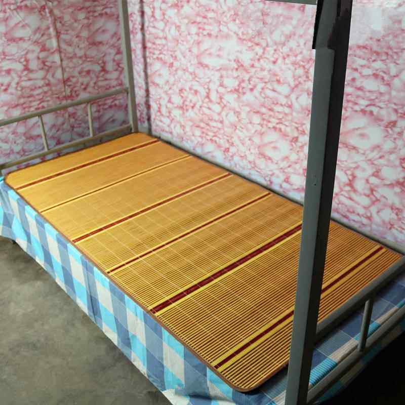 厂家双面金砖竹凉席学生宿舍上下铺单位凉席竹席子全竹凉席