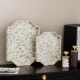 Full-colored white snow lotus tray polygonal tea tray fruit storage tray jewelry tray