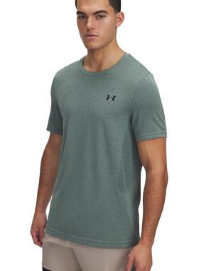 Under Armour 快干运动圆领短袖T恤 男款 绿色