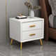 Bedside table light luxury simple modern small ins style bedroom storage cabinet bedside storage rack leather storage cabinet