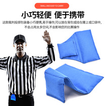 Ball referee throw down single-sided long collar cloth blue bean bag football referee bean bag football match referee accessories