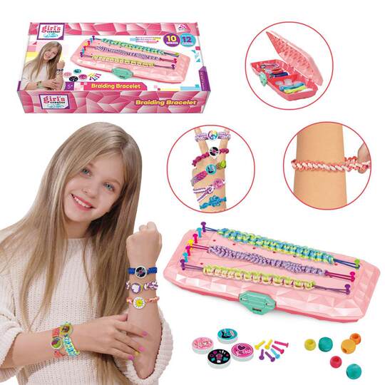 Girls handmade DIY bracelet braided rope educational toy hand rope production children's handmade braided bracelet gift set