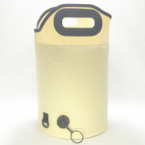 Water valve outlet bucket bag Portable folding bucket Aluminum foil cotton thermal insulation fresh bucket bag Footbath bucket bag