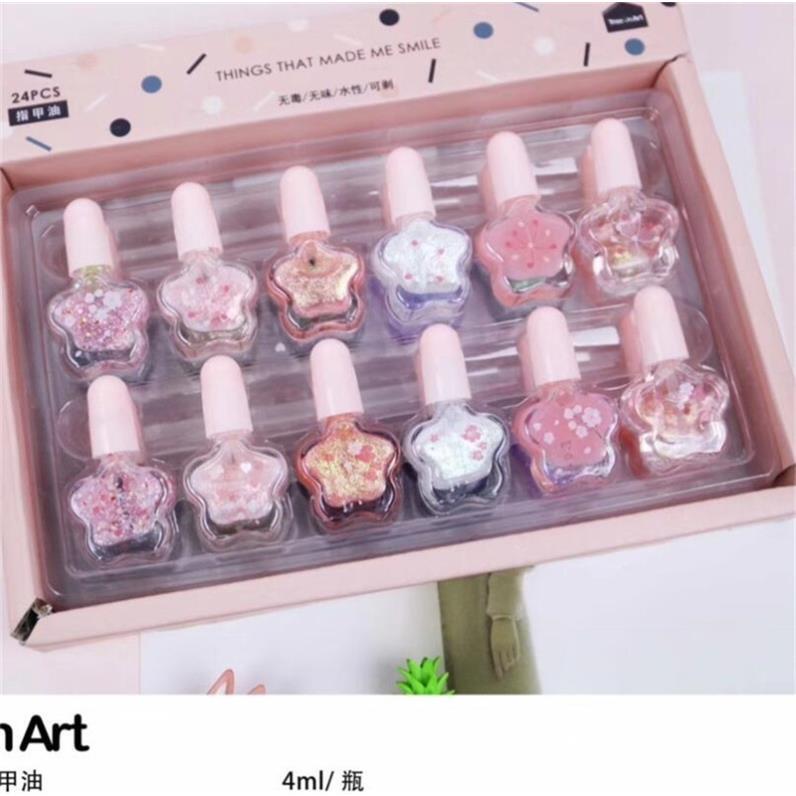Authentic Children's Nail Polish Set, Peelable, Odorless, Washable, Girls' Pretend Play Toys, Performance Props, Elementary School Student Gift