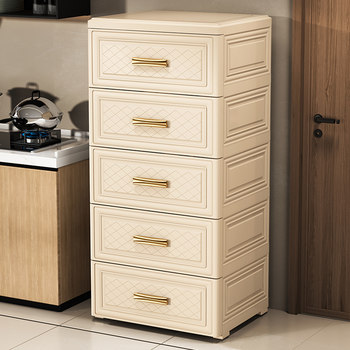 Thickened drawer storage cabinet home living room children's toys cabinet plastic debris multi-layer storage cabinet five chests of cabinets