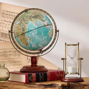 European light luxury retro high-definition english globe living room office ornaments home decoration gifts gifts