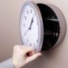Home hidden grid jewelry clock safe creative hidden money wall clock safe hidden money storage insurance storage box