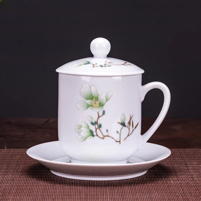 1 Yuan filming Department to commemorate 100 anniversary with porcelain remaining Hongjiang Stadium mud production pure hand painted jade and jade tea cup-Taobao