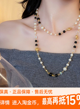 kaitin jewelry复古珍珠长款毛衣链女项链102cm夏季裙装百搭配饰