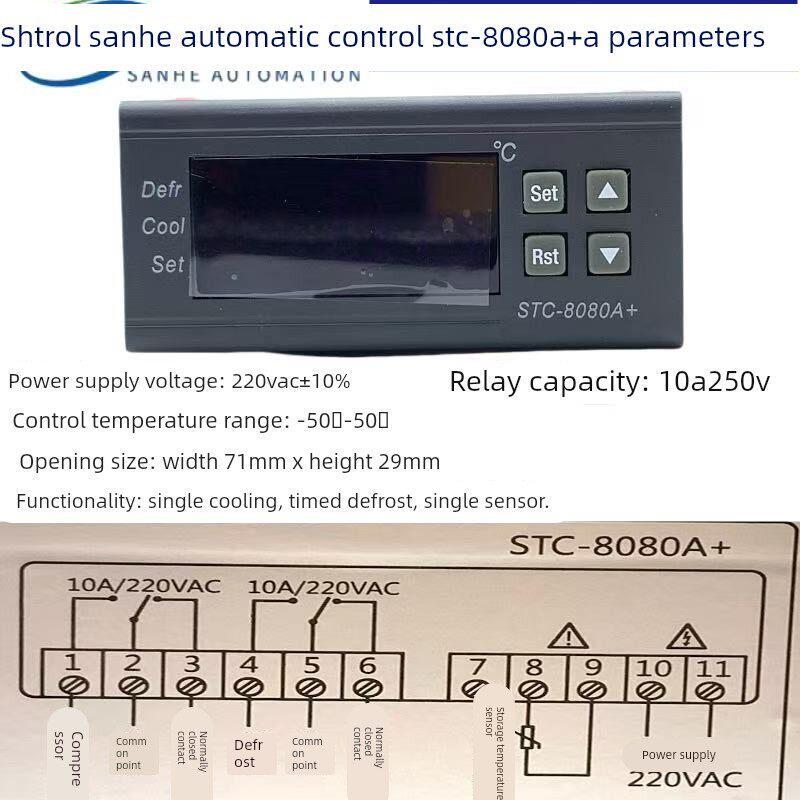 Stc-8080A+ Cake Freezer Refrigerator Flower Cabinet Temperature Control Electronic Thermostat Stc-100A Stc-200