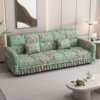 New multifunctional folding sofa bed dual-purpose small apartment fabric simple lazy living room rental clothing store